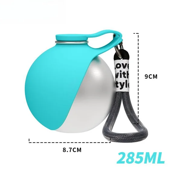 Gourde inox Gambadeau coloris turquoise